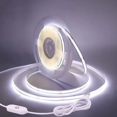 Image de Bande LED USB 1m/5m - Éclairage Tactile RGB pour Miroir, TV, Cuisine
