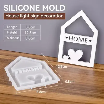 Image de Moule Silicone Maison Creuse - Déco Noël & Artisanat