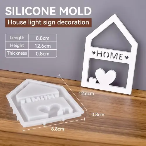 Image de Moule Silicone Maison Creuse - Déco Noël & Artisanat