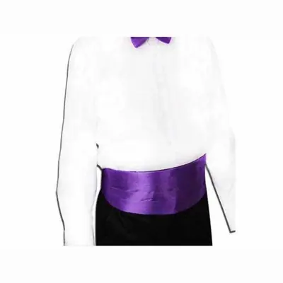 Image de Cummerbund Homme Élégant - Ceinture de Costume Sans Nœud Papillon