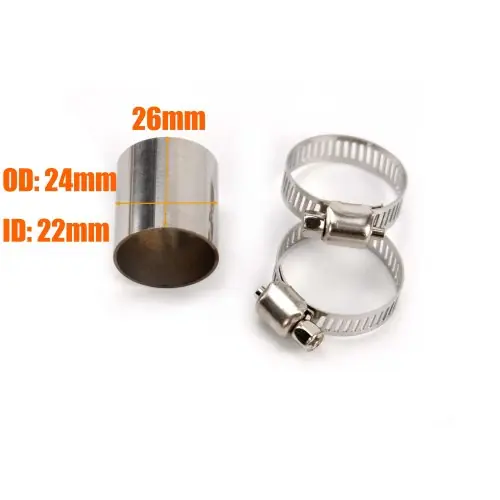 Image de Connecteur Coudé Échappement 24-26mm - Compatible Diesel