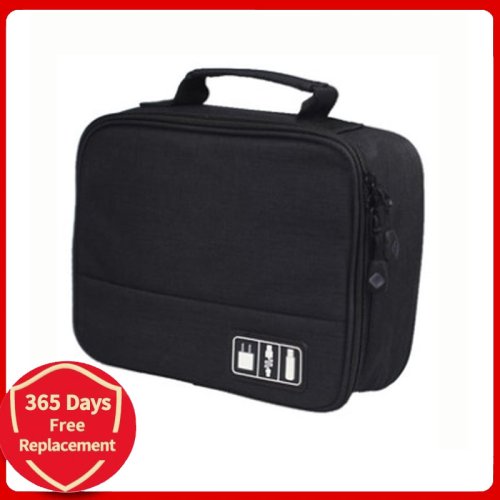 Imagen de Estuche Organizador de Viaje para Intercomunicador Vnetphone V4C y V6C con Compartimentos para Auriculares, Cables USB y Accesorios de Motocicleta