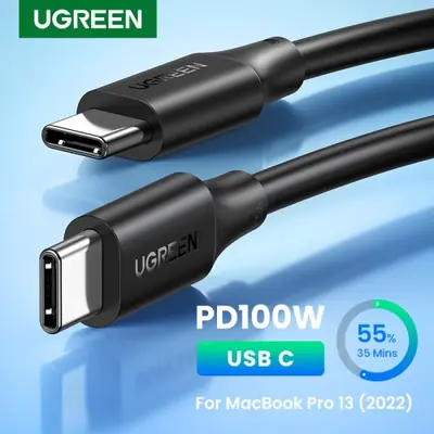 Image de Câble USB-C 100W Ultra Rapide - Charge PD pour iPhone, MacBook & Galaxy
