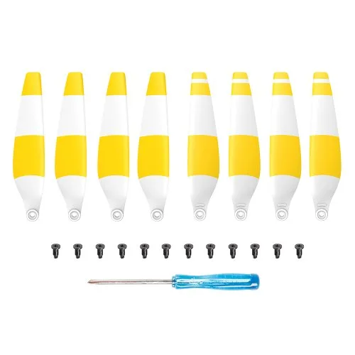 8pcs żółty-biały