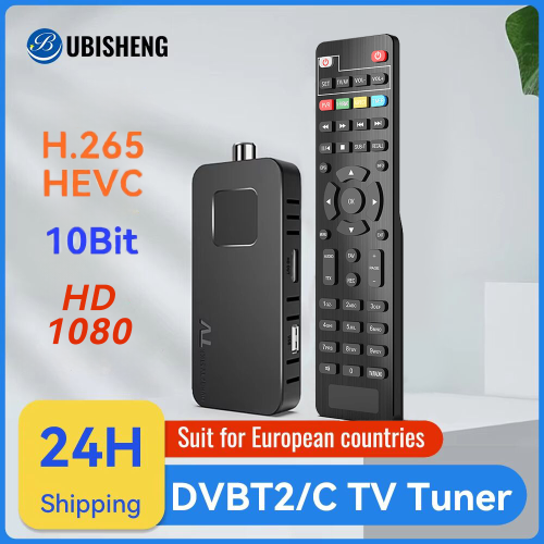 Bild von U8Mini Digitaler terrestrischer TV-Decoder mit DVB-T2/C, H.265/HEVC 10-Bit, Full HD 1080p, Dolby Audio, WiFi und Mini-TV-Tuner für Europa