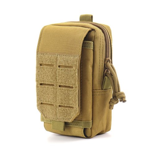 Imagen de Paquete táctico multifunción, bolsa de viaje Molle, cintura de cadera, EDC, cartera, monedero, soporte para teléfono, bolsas para acampar, senderismo, caza, riñonera
