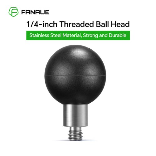 Image of Universal Motorcycle Phone Mount with 1/4" 25mm and 17mm Ball Head Adapter for Sports Cameras and Mobile Devices