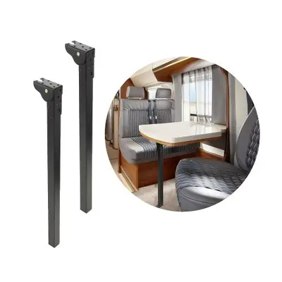 Image de Pieds de Table Pliants 45-70 cm - Idéaux pour Camping et RV