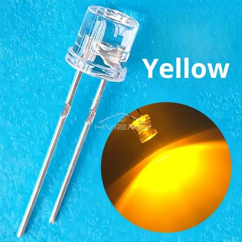 Image de LED Ultra Lumineuses 5mm - Blanc, Rouge, Rose, Jaune, Bleu
