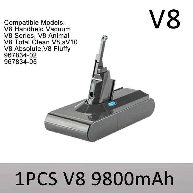1PCS V8 9800mAh