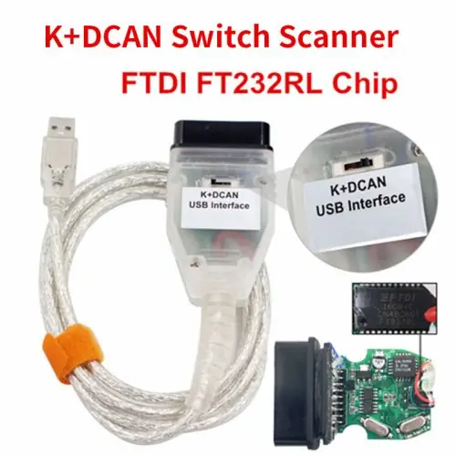 Image de Interface OBD2 USB pour BMW - Diagnostic complet avec FTDI FT232RL