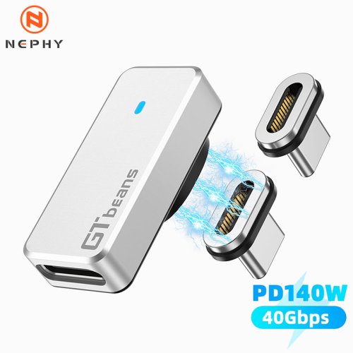 Afbeelding van Magnetische USB-C Adapter 140W – Snelle Oplading & Dataoverdracht
