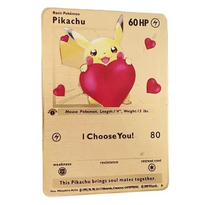 Image de Cartes Pokémon VMAX en Métal Doré - Pikachu, Mewtwo, Charizard
