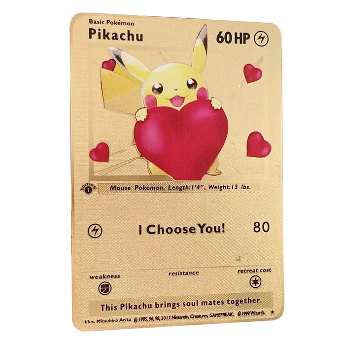 Image de Cartes Pokémon VMAX en Métal Doré - Pikachu, Mewtwo, Charizard