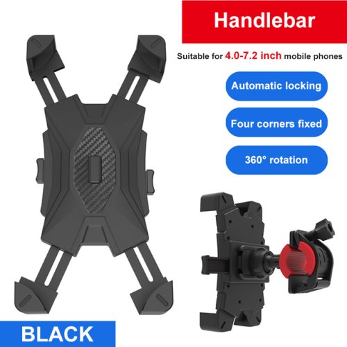 Bild von Großer Handyhalter für Motorrad, Mountainbike, Elektrofahrrad, universeller fester Rahmen für iPhone, Xiaomi, Samsung, Huawei-Ständer