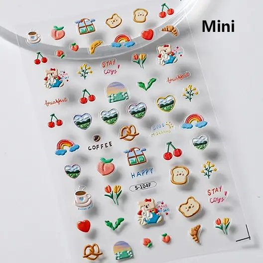 Image de Stickers Ongles Chatons & Animaux - Nail Art Mignon