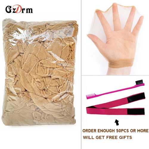 Bild von 10-100 Stück günstige 10/20 Stück HD-Perücke, dünne Strumpfkappe, Perücke, Deluxe-Perückenkappe, Haarnetz für Webart, Nylon, Stretch-Mesh-Perückenkappe, HD-Perückenkappen