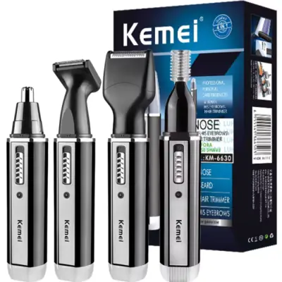 Tondeuse Barbe 4 en 1 Rechargeable - Rasage Précis & Soins Corps