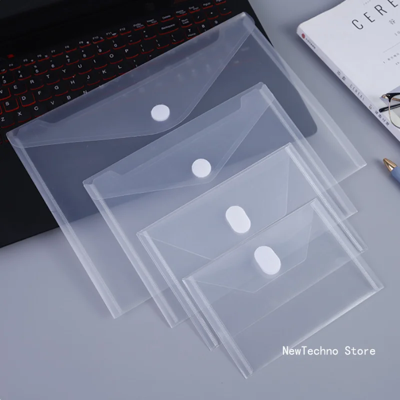 Image de Sacs de Rangement PVC Transparent avec Autocollants Auto-Adhésifs A4-A7