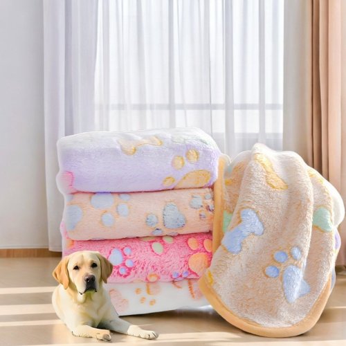 Coperta per cani e gatti in velluto corallo Morbido e senza pelucchi per tutte le stagioni in velluto bifacciale Comodo tappetino per cani da compagnia