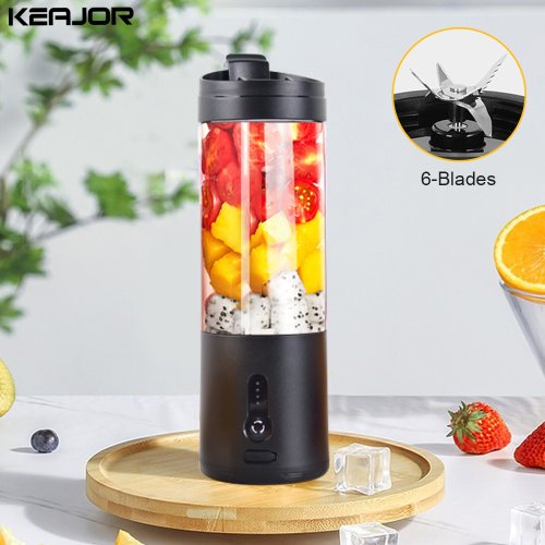 Zdjęcie Przenośny blender elektryczny z akumulatorem – idealny do smoothie, soków i koktajli na co dzień
