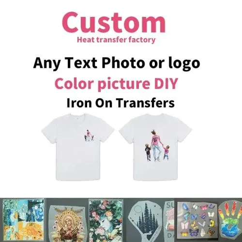 Image de Autocollants Thermiques Personnalisés pour T-Shirts