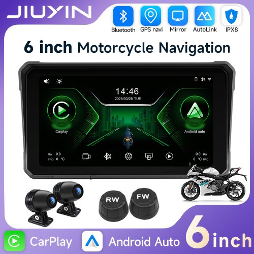 Imagen de Reproductor Multimedia GPS para Moto con Pantalla Táctil 6 Pulgadas