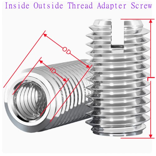 Immagine di Adattatore Filettato in Acciaio Inox 304 - M2 a M16