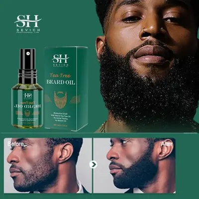 Image de Huile de Barbe Croissance Rapide - Soin Épais & Souple 30ml