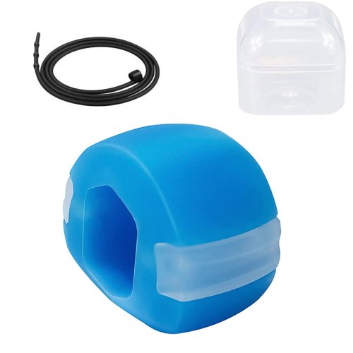Imagen de Ejercitador de mandíbula, masajeador Facial de Fitness, eliminador de papada, Gel de sílice, pelota ...