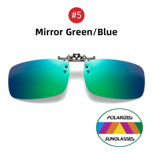 5 spiegel groen blauw