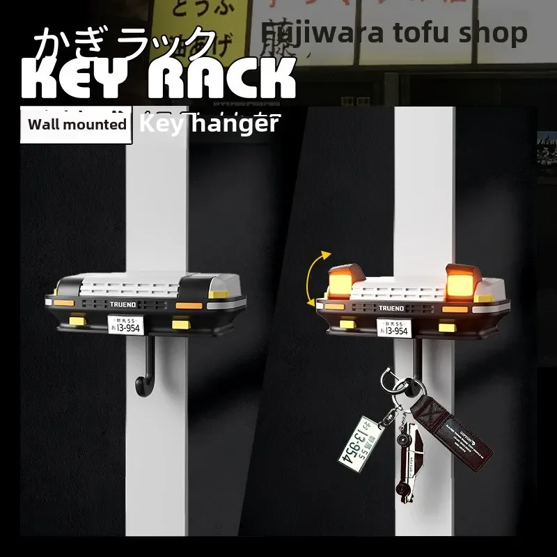 Image of AE86 Car Headlight Key Holder Wall Mount – Creative Auto Enthusiast Decor & Functional Key Organizer for Home or Garage