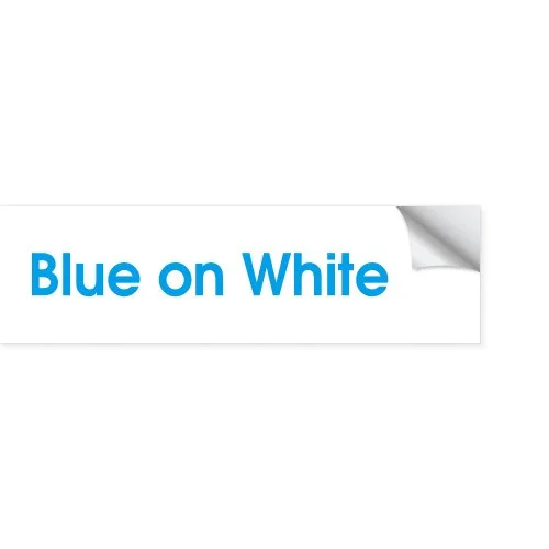 Blau auf weiß