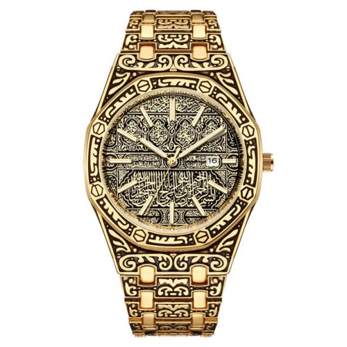 Image de Montre Homme Luxe Acier Inoxydable - Style Élégant & Fonctionnel