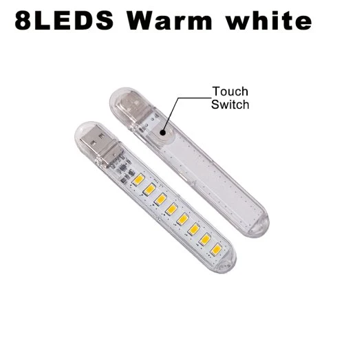 8LEDs warm wit