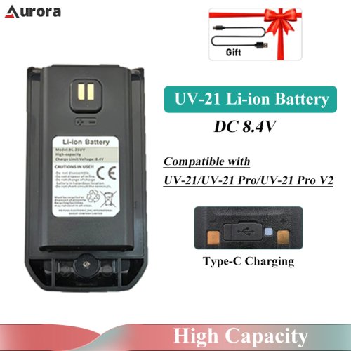 Image de Batterie Haute Capacité pour Baofeng UV-21 Pro V2