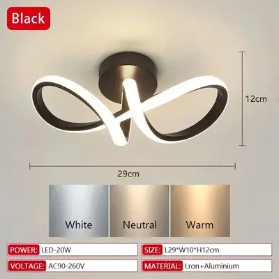 Image de Lustre Moderne 3 Couleurs - Éclairage Minimaliste pour Chambre & Salle à Manger