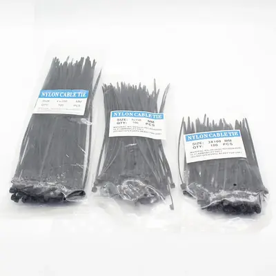 Image de Câbles en Nylon Autobloquants - Lot de 300 Pièces