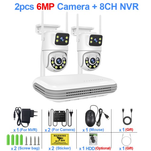 Image de Kit Vidéosurveillance WiFi 6MP avec NVR 8CH