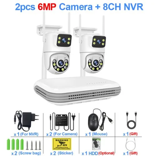8CH NVR and 2 Cam