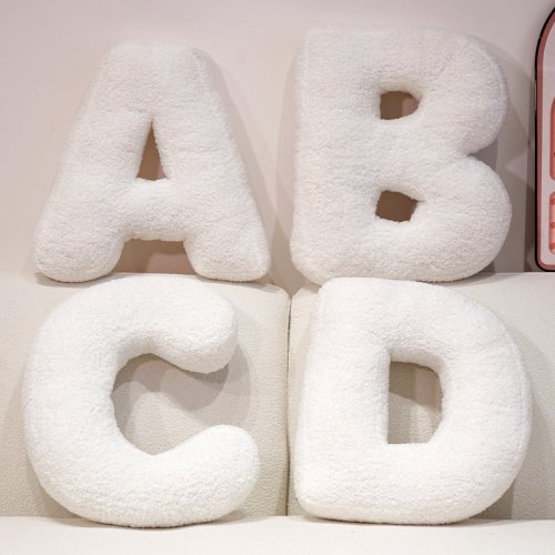Immagine di Cuscino Educativo con Lettere dell'Alfabeto Inglese – Giocattolo Didattico per Bambini, Decorazione per Soggiorno e Divano, Peluche Morbido a Forma di Bambola di Pezza
