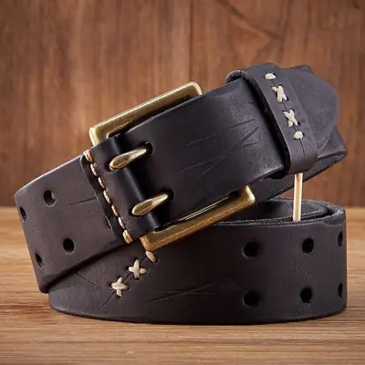 Image de Ceinture Tactique Militaire en Cuir Véritable