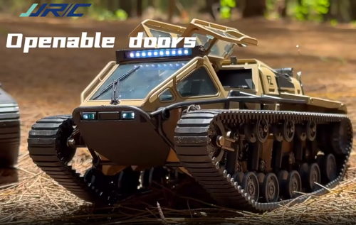 Image of JJRC C8812 2.4GHz Full-Scale Tracked Tank RC Car with 360-Degree Rotation, Drift Function, and Off-Road Capability – Ideal Remote Control Vehicle for Kids