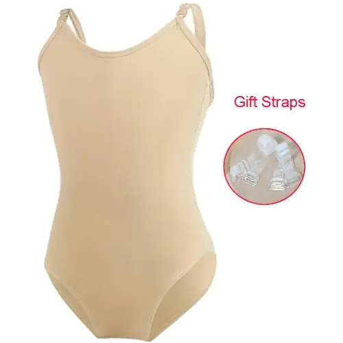 Image de Justaucorps de Danse Nu pour Filles - Élégance et Confort