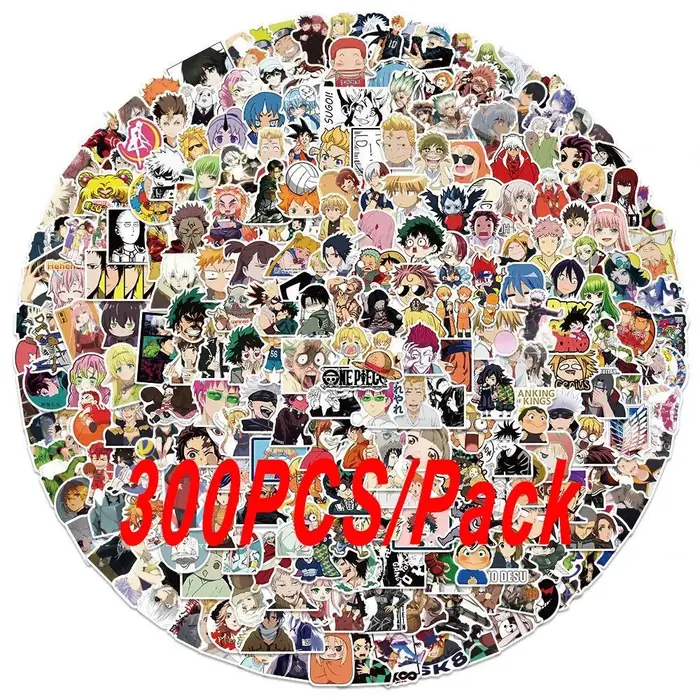 Image de Stickers Anime Mixés - 100 à 300 Pièces