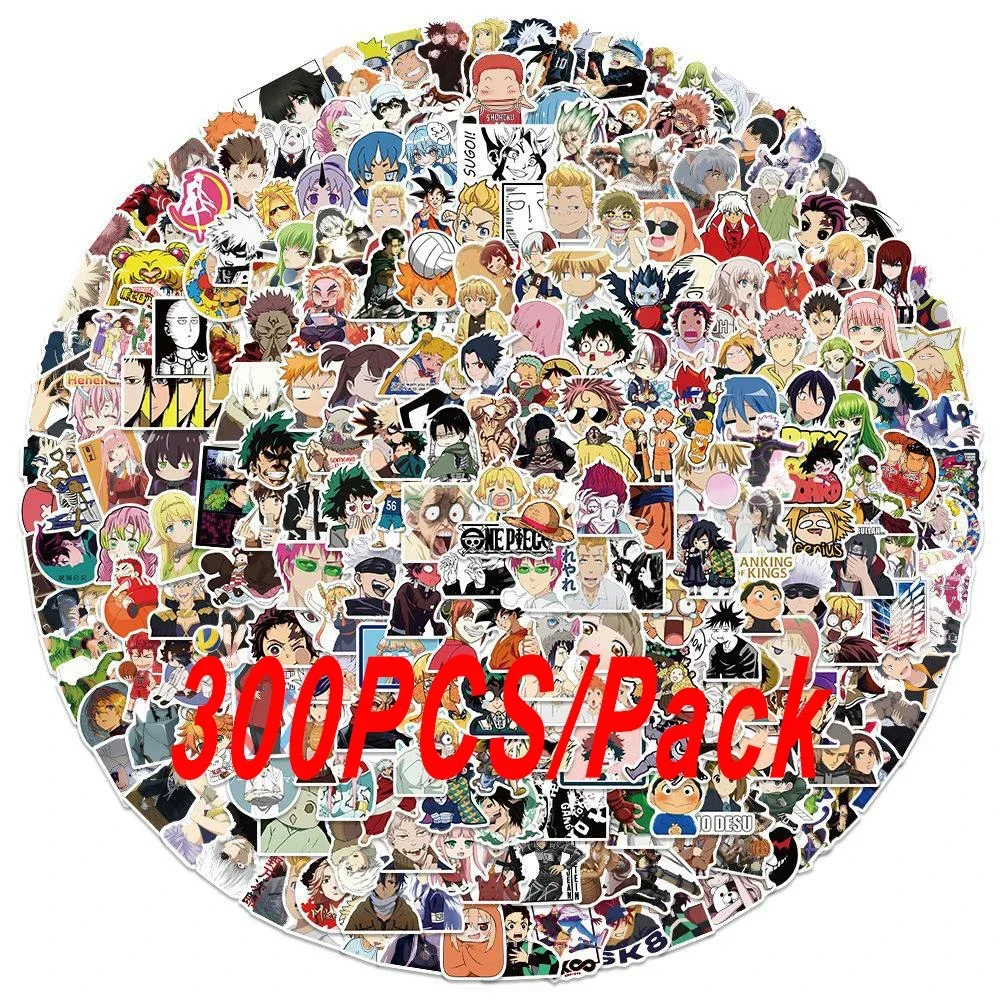 Image de Stickers Anime Mixés - 100 à 300 Pièces
