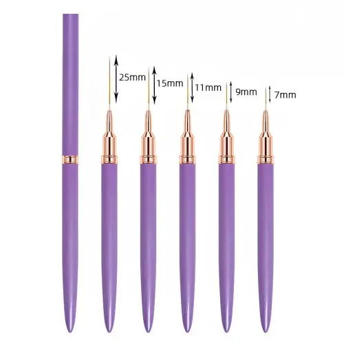 Image de Kit Nail Art 5 Pinceaux - Précision & Créativité