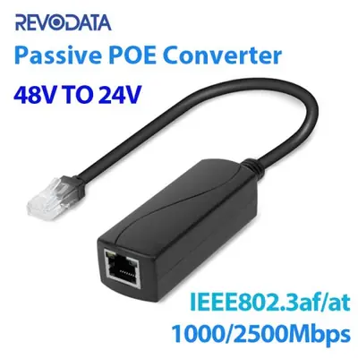 Image de Convertisseur PoE Passif 2.5G 48V vers 24V