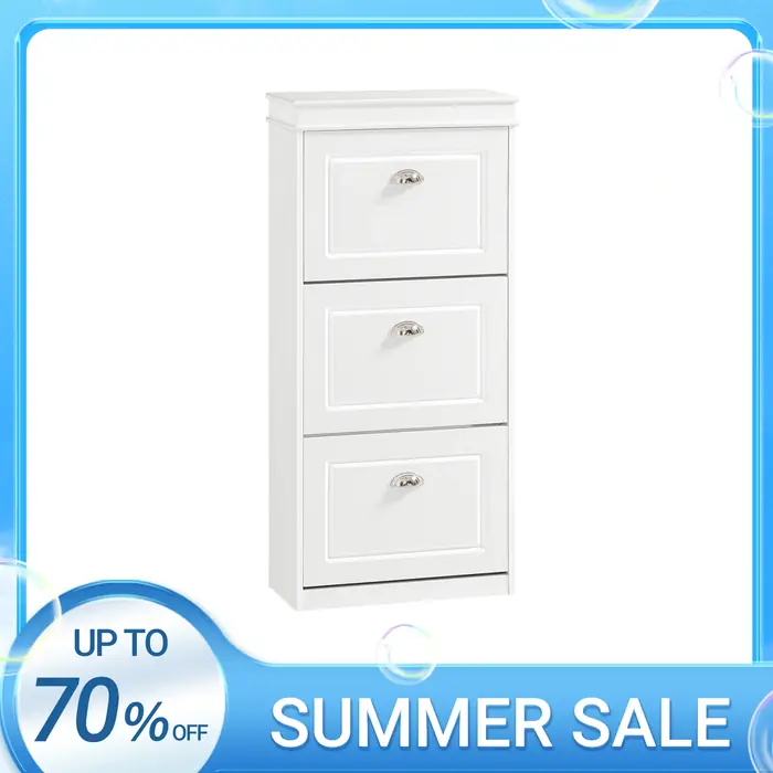 Image de Armoire à chaussures 6 étagères avec rabats - Rangement pratique