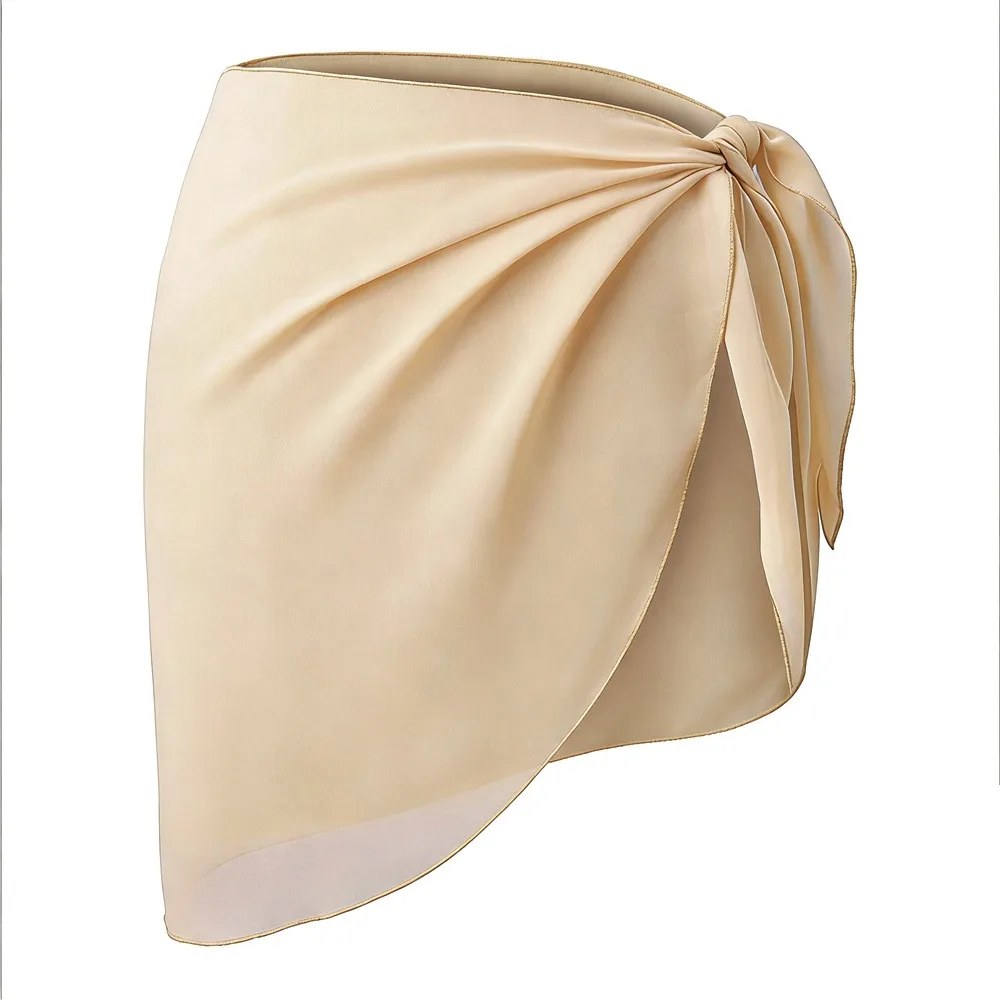 Bild von Sommerlicher Sarong-Wrapper für Frauen – Eleganter Strandrock aus Chiffon